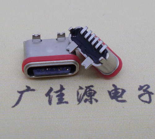 立式贴片防水Type-C6P母座连接器