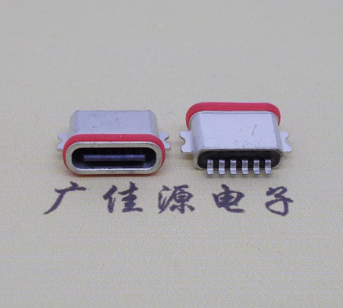 防水type-c6p母座沉板0.8mm