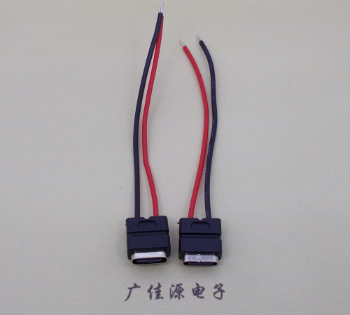 type c2p防水母座焊线式带线注塑成型带接线端子/不带接线端子充电连接器